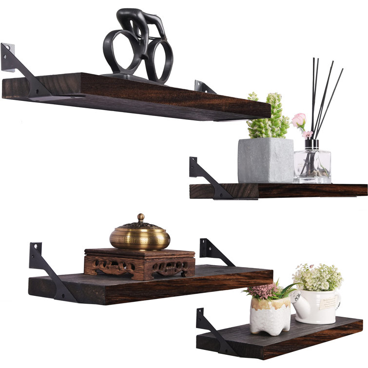 17 Stories 4 Piece Floating Shelf Wayfair